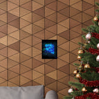 Vibrant Data Cube Matte Vertical Poster - Stunning Digital Art for Home Decor
