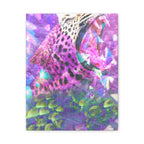 Vibrant Roaring Leopard Matte Canvas Wall Art