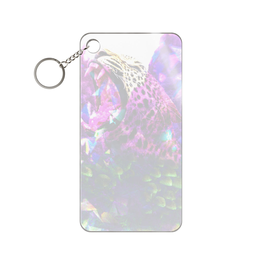 Trippy Cheetah Acrylic Charm Keychain