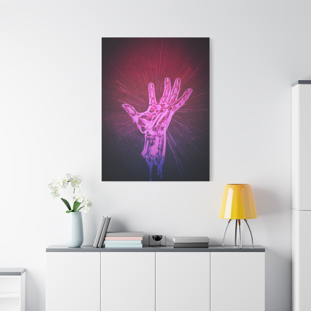 Hand of the Stars Galaxy Canvas Art - Mystical Astrology Wall Decor
