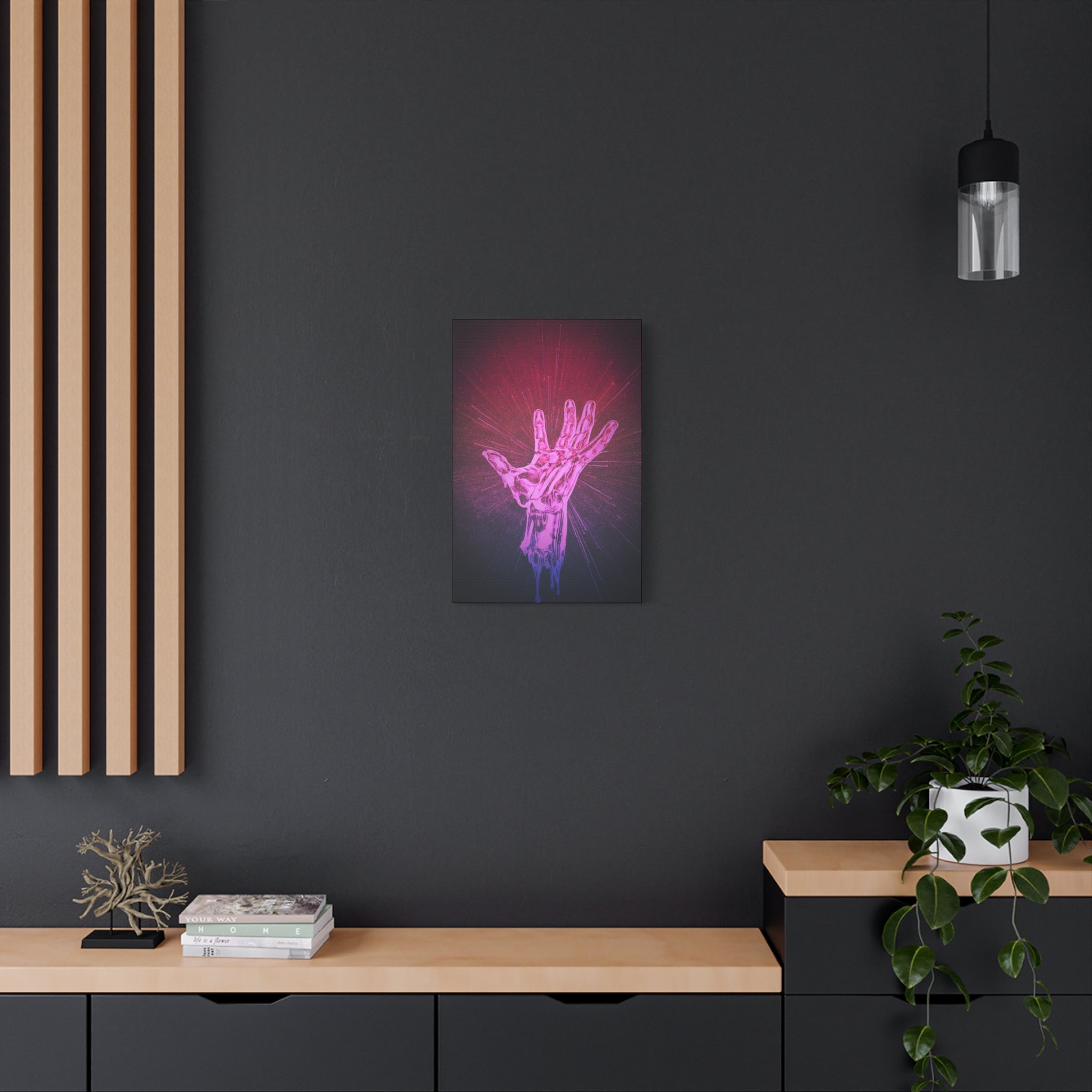 Hand of the Stars Canvas Wall Art - Celestial Cosmic Fantasy Decor