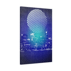 Chicago Skyline Watercolor Canvas Wall Art - Windy City Decor