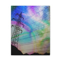 Solar Storm Canvas Wall Art - Vibrant Abstract Nebula Decor