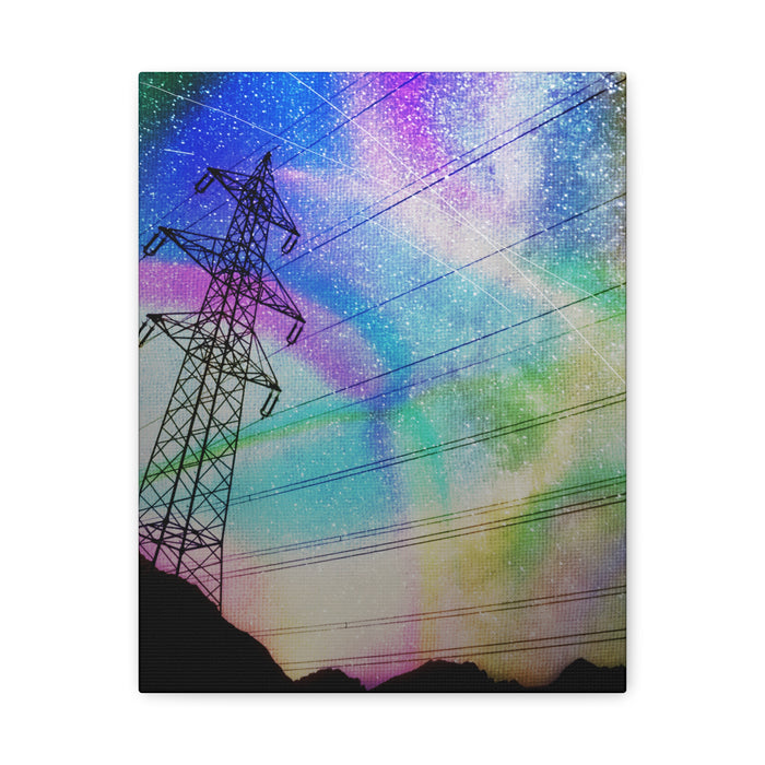 Solar Storm Canvas Wall Art - Vibrant Abstract Nebula Decor