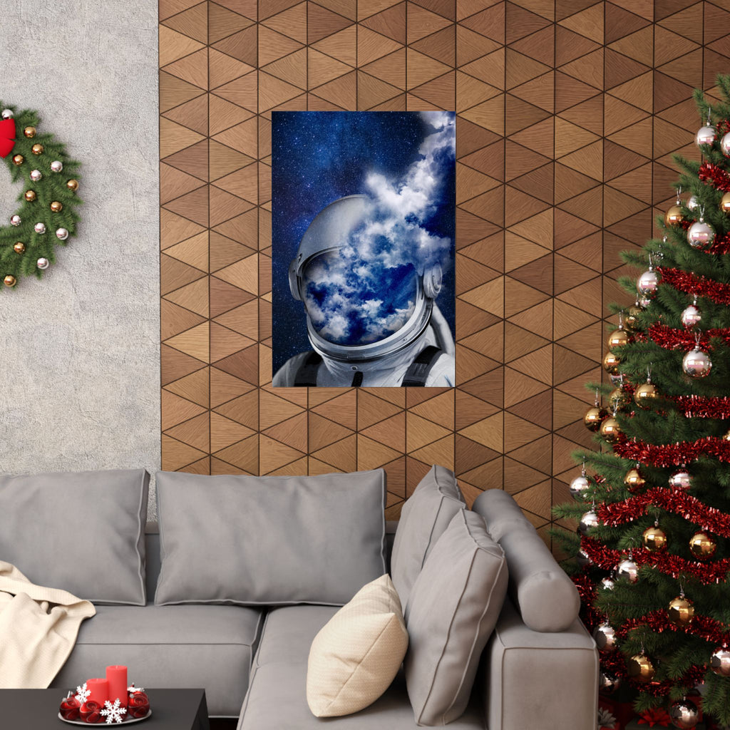 Astronaut in the Clouds Poster - Dreamy Space Art Print