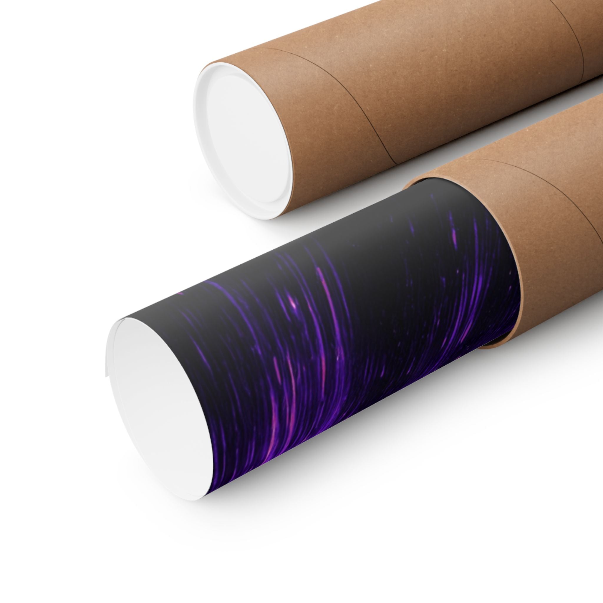 Purple Pink Wormhole Poster Print - Cosmic Vortex Art