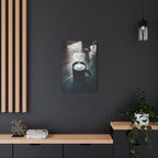 Coffee Love Kitchen Canvas Wall Art - Rustic Cafe Decor