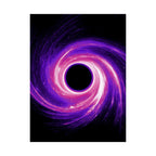 Purple Pink Wormhole Poster Print - Cosmic Vortex Art