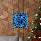 Doodles of a Lost Mind Poster - Cyan Sketchbook Doodle Art Print