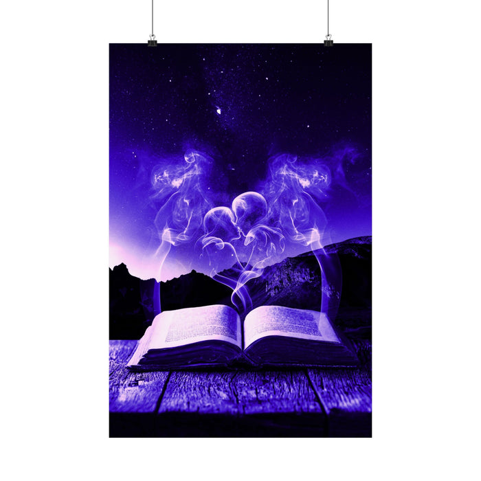 Magic Book Love Spell Poster Print - Witchy Fantasy Art