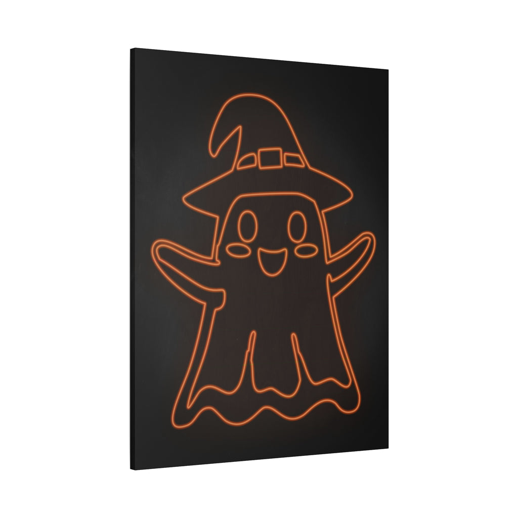 Cute Ghost Canvas Wall Art - Halloween Kids Room Decor