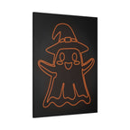 Cute Ghost Canvas Wall Art - Halloween Kids Room Decor