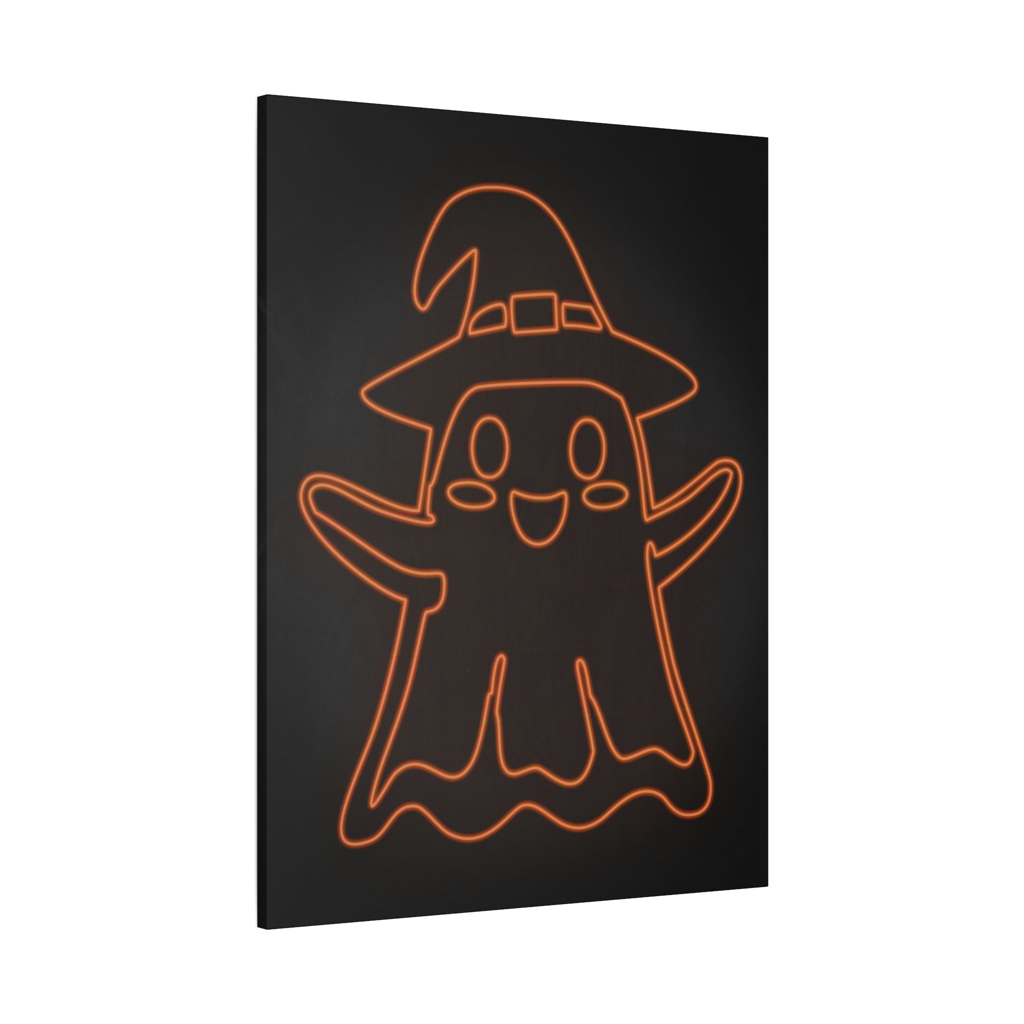 Cute Ghost Canvas Wall Art - Halloween Kids Room Decor