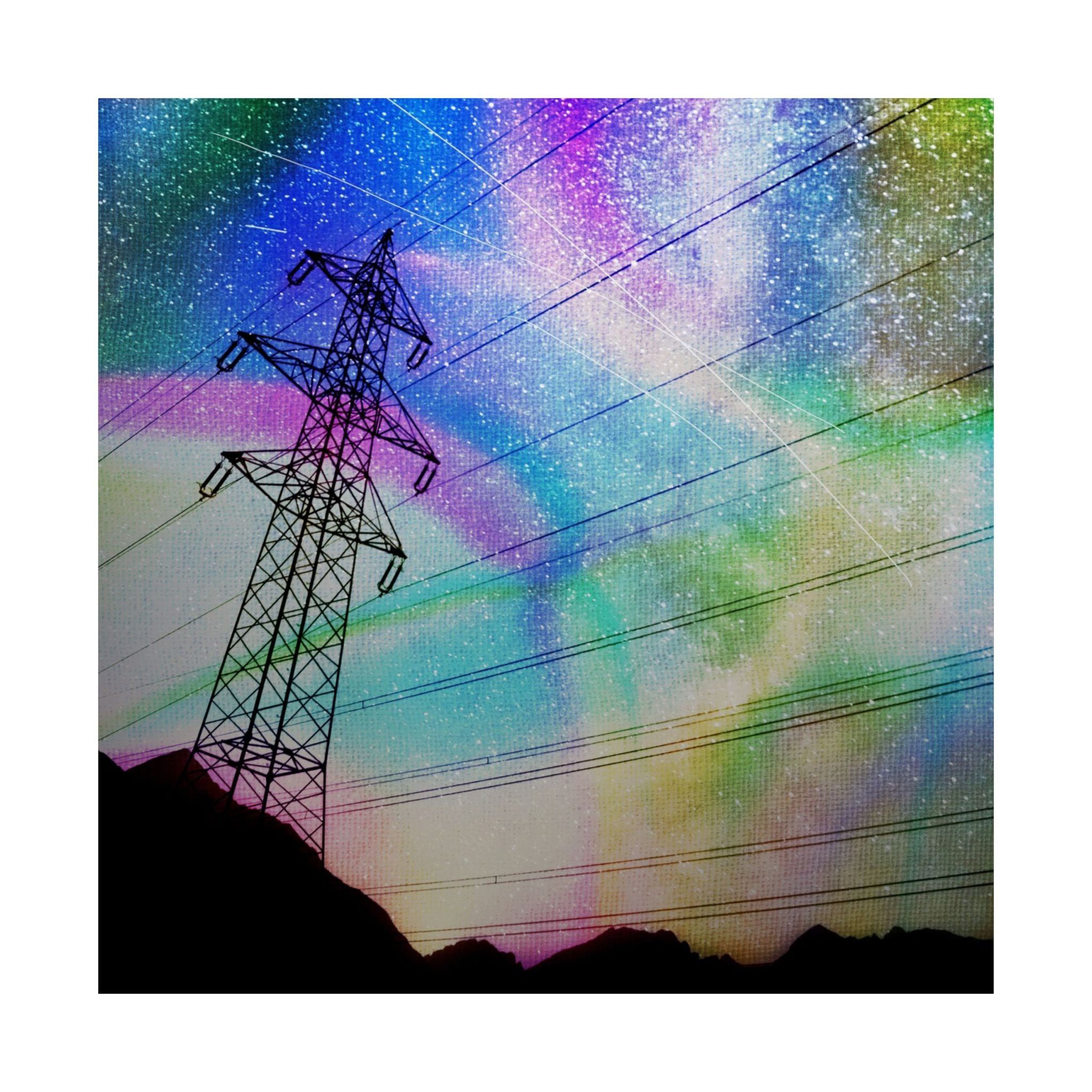 Solar Storm Poster - Vibrant Abstract Nebula Art Print