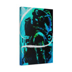 Grunge Space Man Canvas Art - Urban Graffiti Astronaut Decor