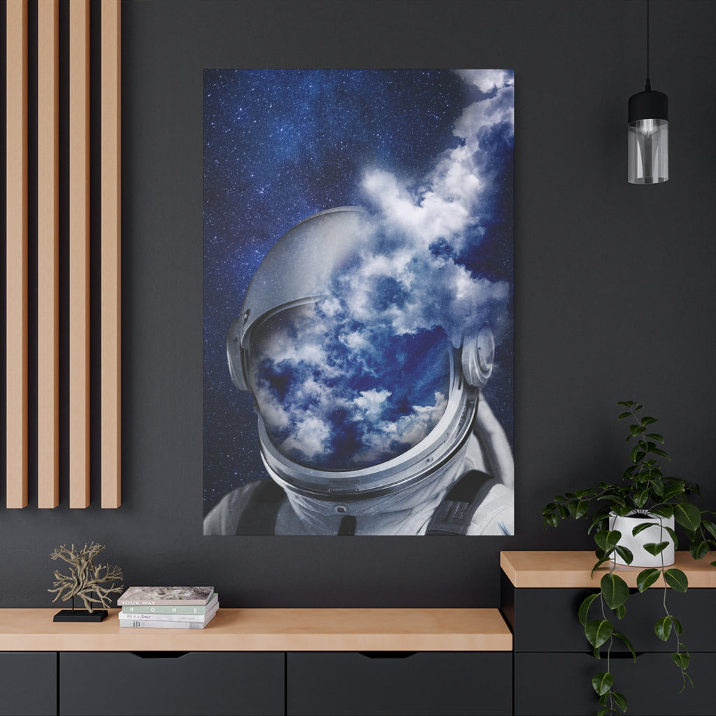 Psychedelic Astronaut Canvas Wall Art - Dreamy Space Decor