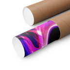 Purple Pink Wormhole Poster - Special Edition Cosmic Vortex Art