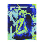 Stone Angel Vaporwave Matte Poster Print
