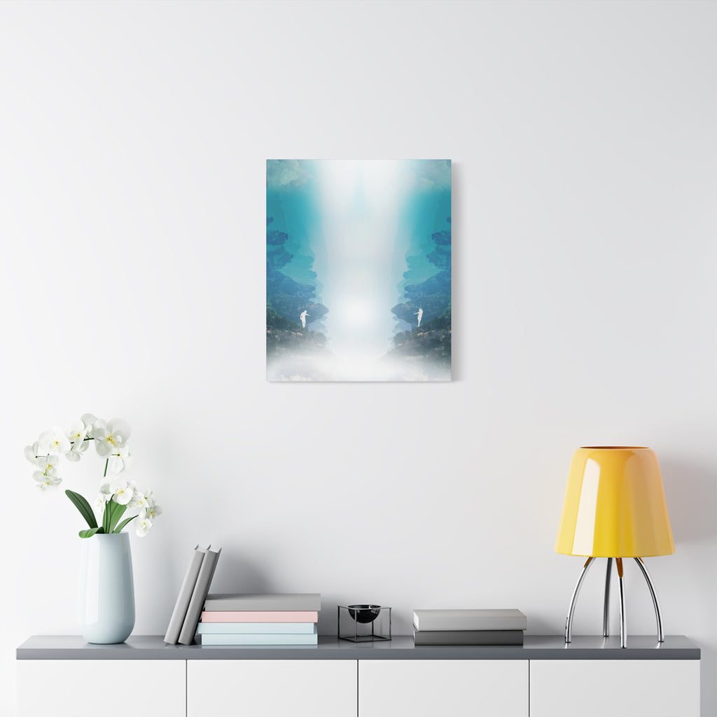 Lost Lovers Canvas Wall Art - Couple Surreal Landscape Decor