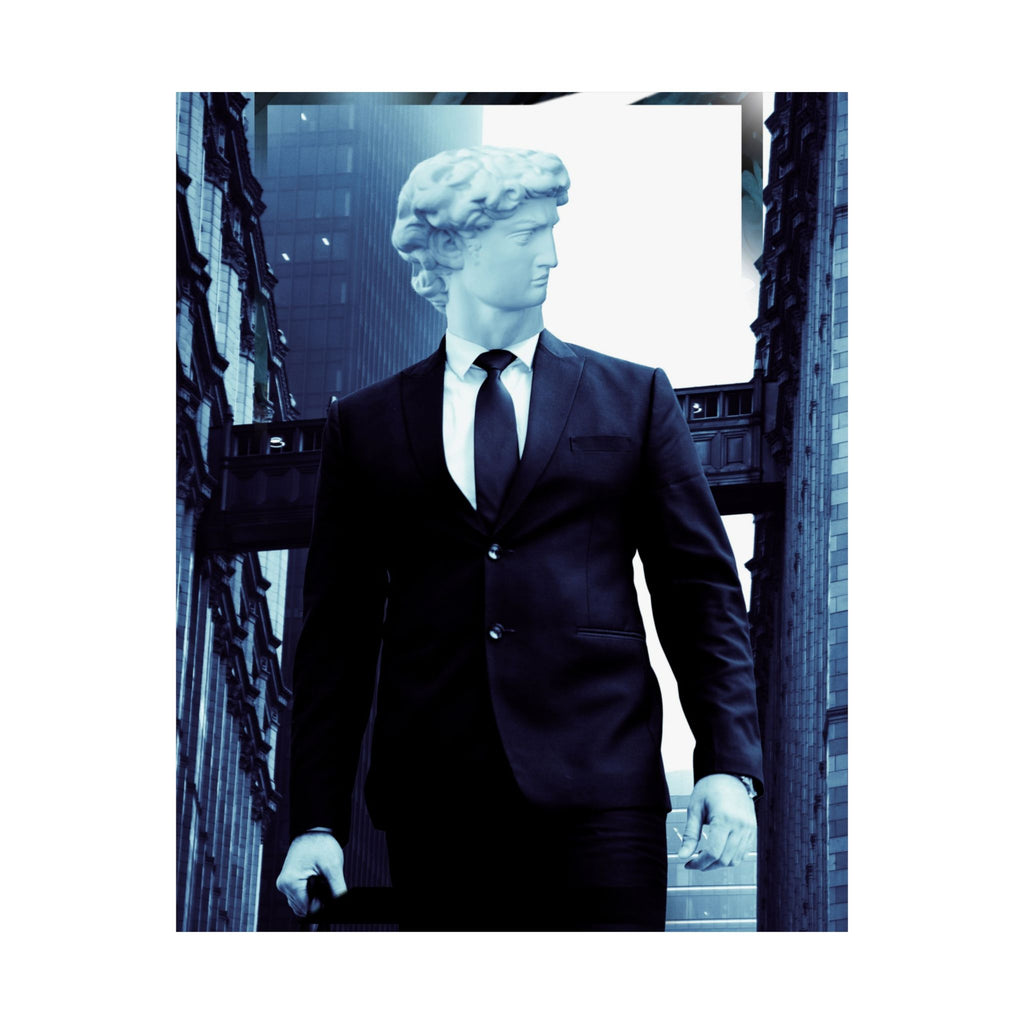 Statue Man Matte Poster Print