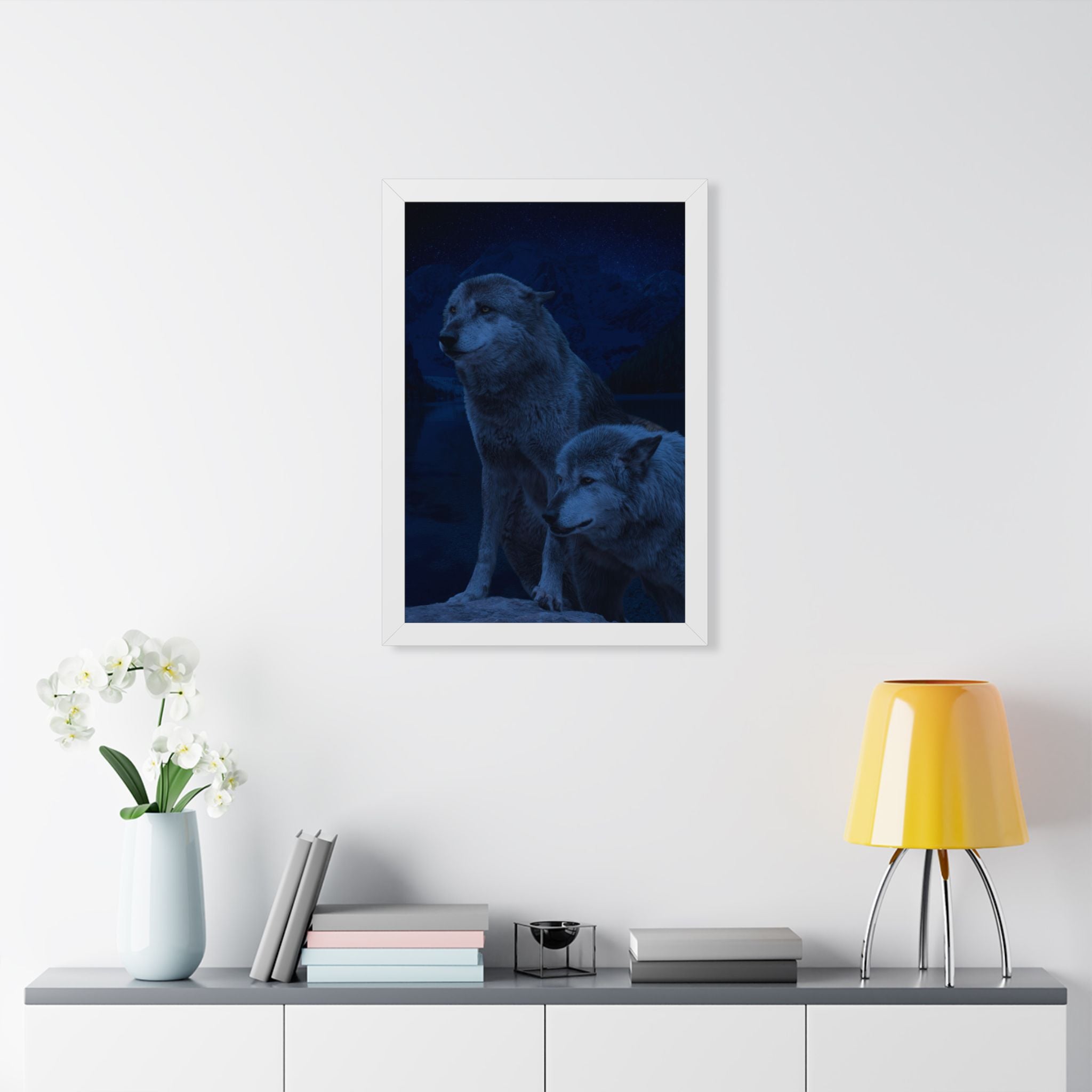 Wolf Pack Framed Vertical Poster - Premium Matte Art for Nature Lovers - Perfect Wall Decor for Home & Office