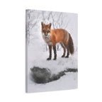 Spirit of the Fox Canvas Wall Art - Psychedelic Geometric Wildlife Decor