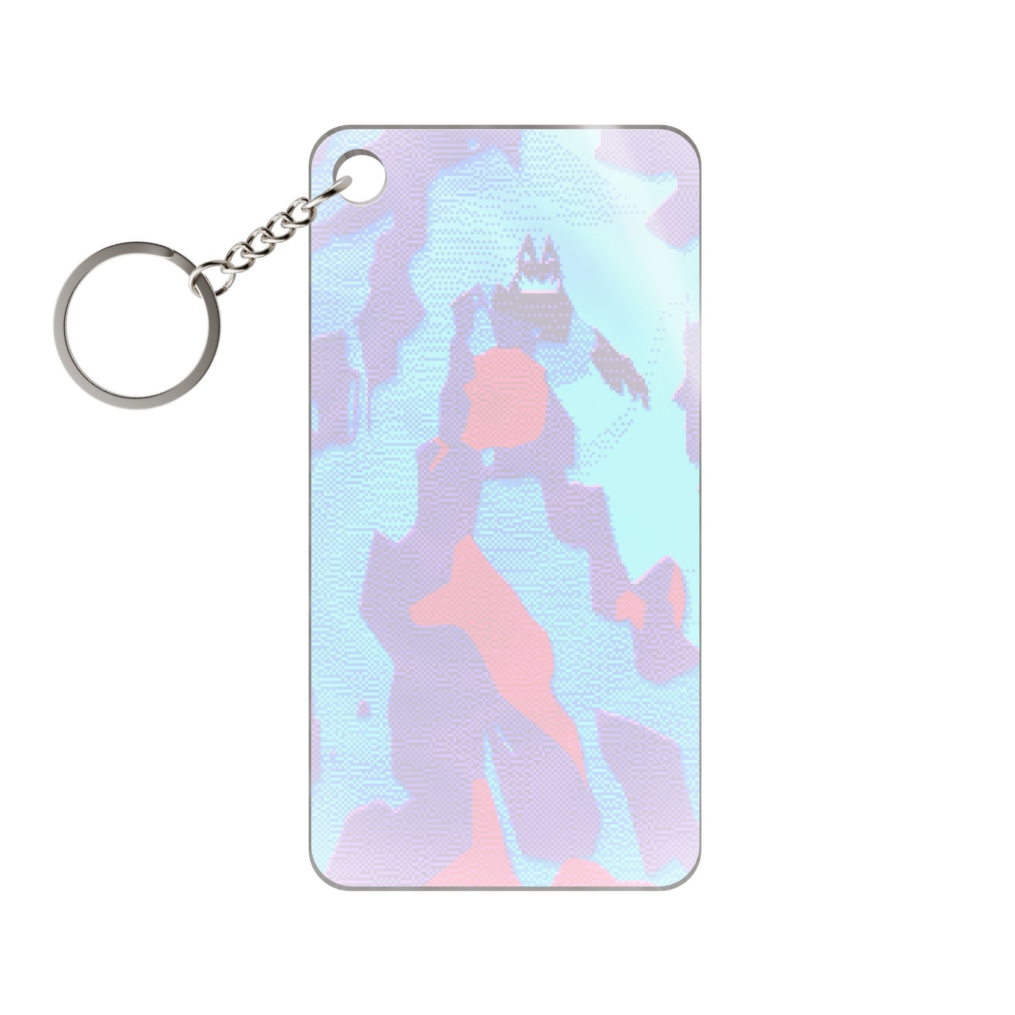 Retro Ice Cave Keychain - Glacial Aesthetic Acrylic Charm