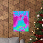 Melted Zone Poster - Surreal Melting Abstract Art Print