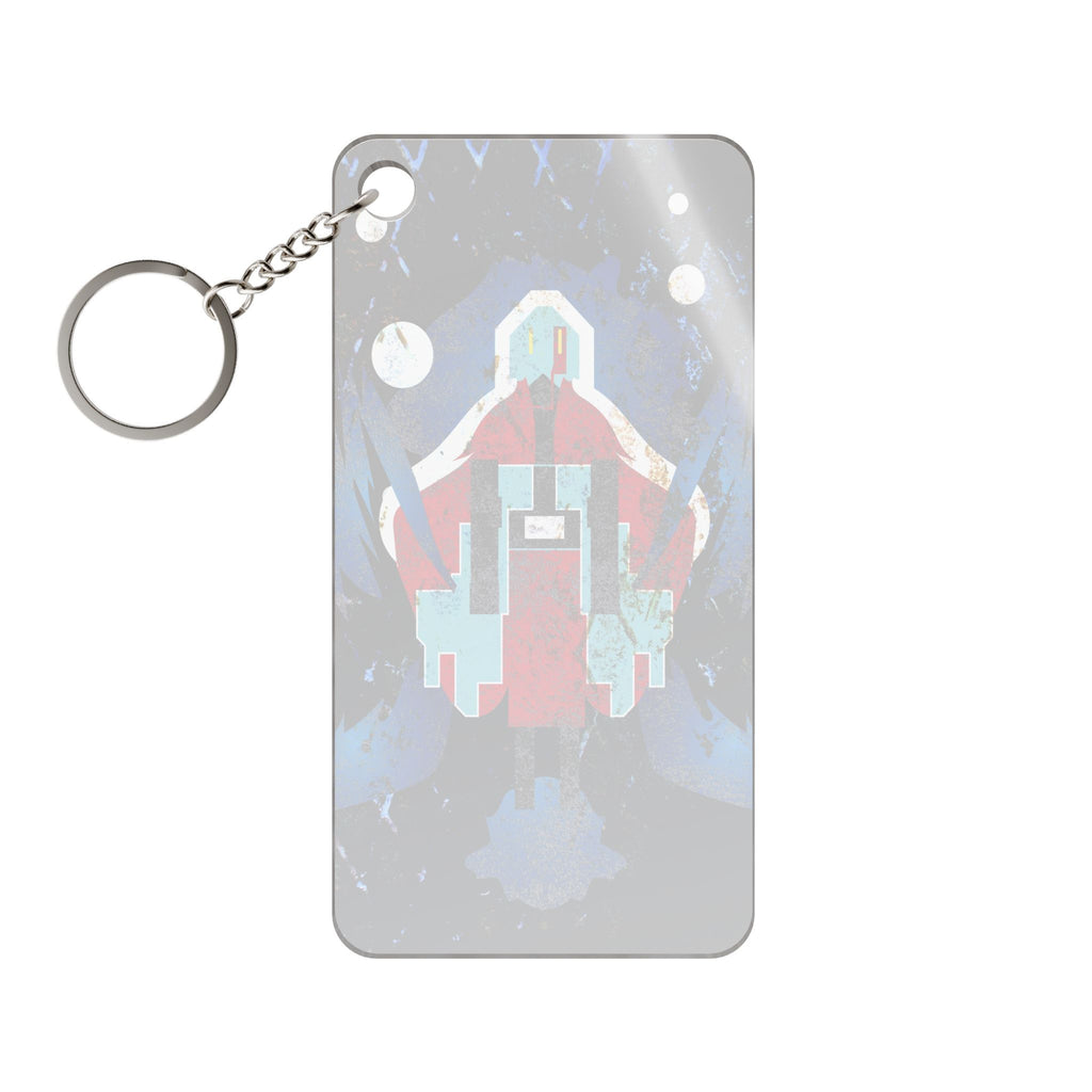 Scratch Abstract Keychain - Grunge Texture Acrylic Charm