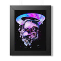 Melted Skeleton Skulls Framed Poster - Gothic Cosmic Skull Wall Art