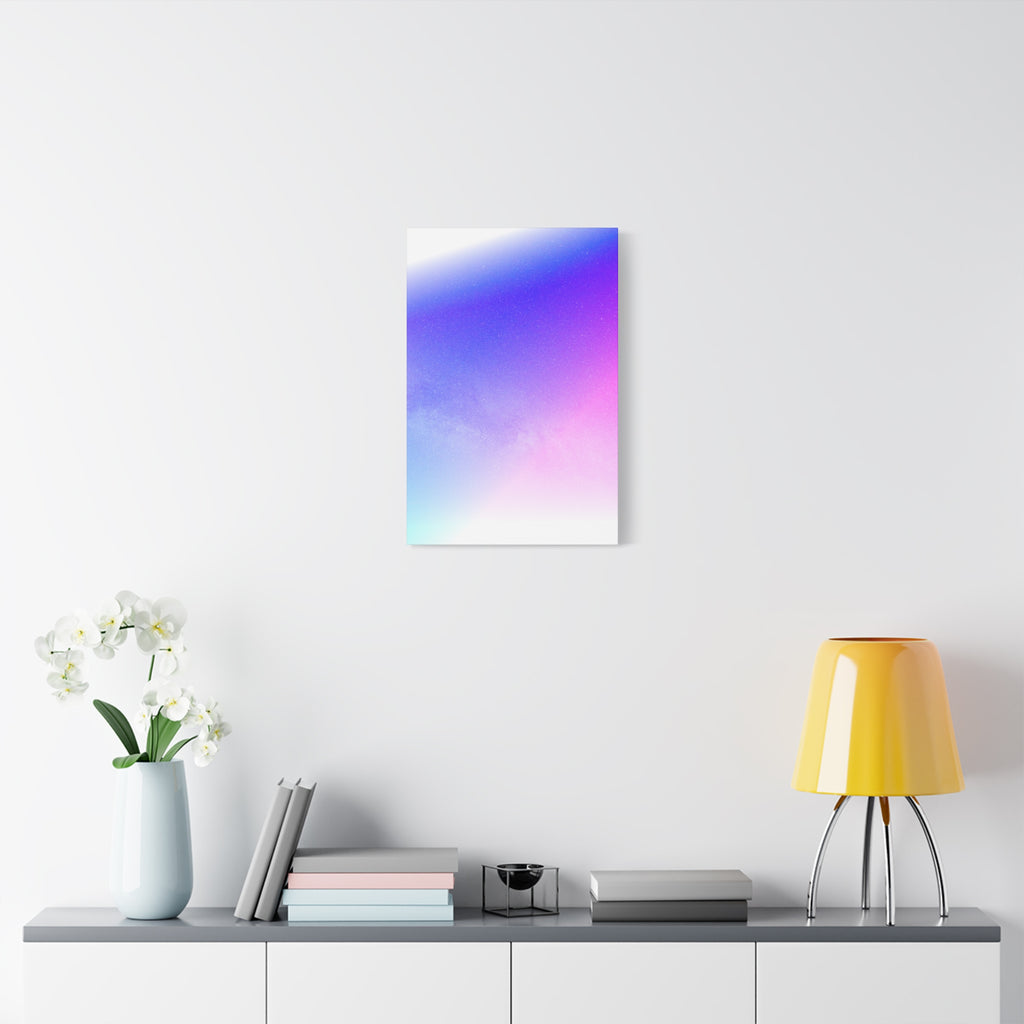 Starfield Space Galaxy Canvas Wall Art - Cosmic Purple Decor