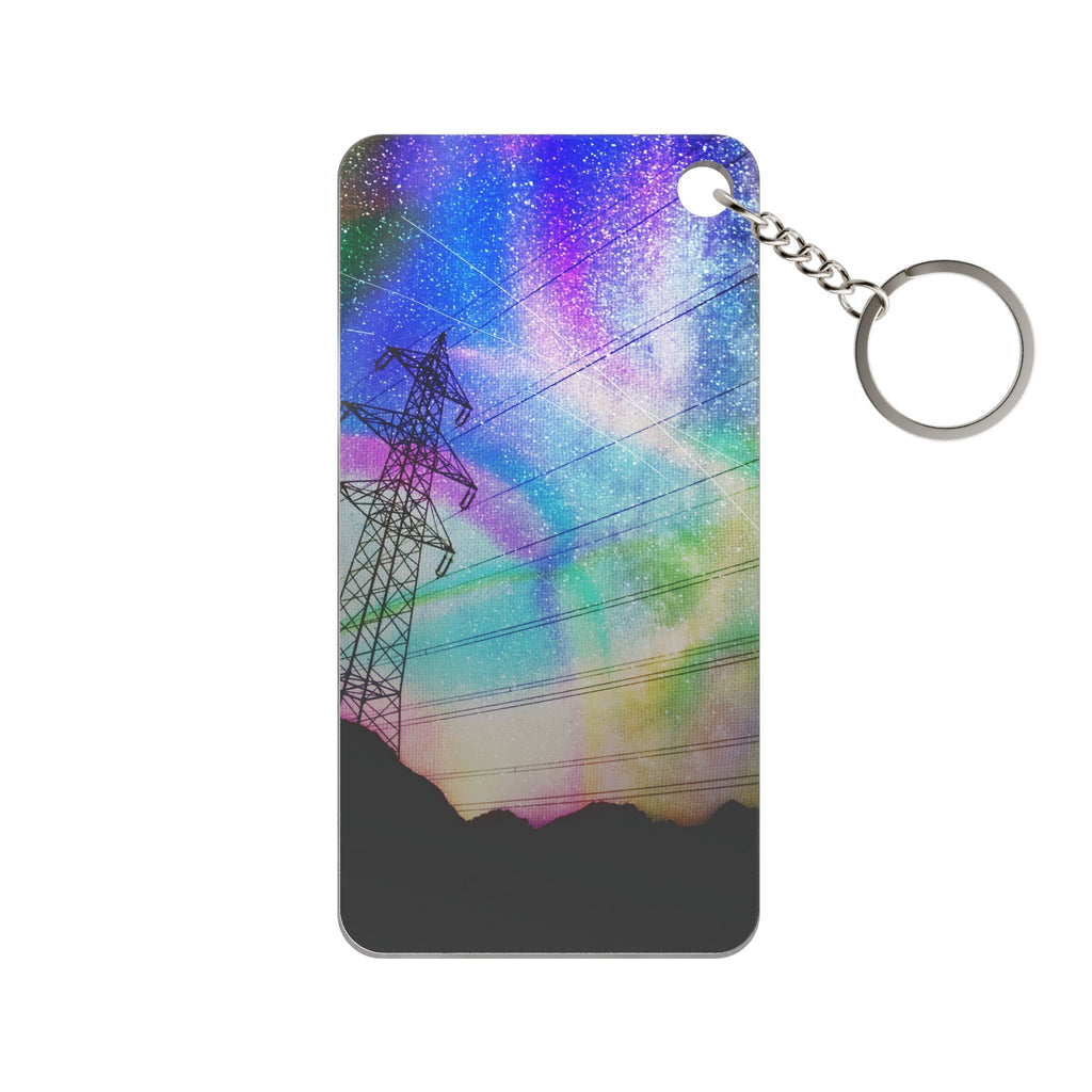 Solar Storm Keychain - Abstract Nebula Acrylic Charm
