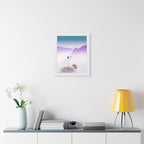 Mountain Spirit Framed Poster - Misty Landscape Nature Wall Art