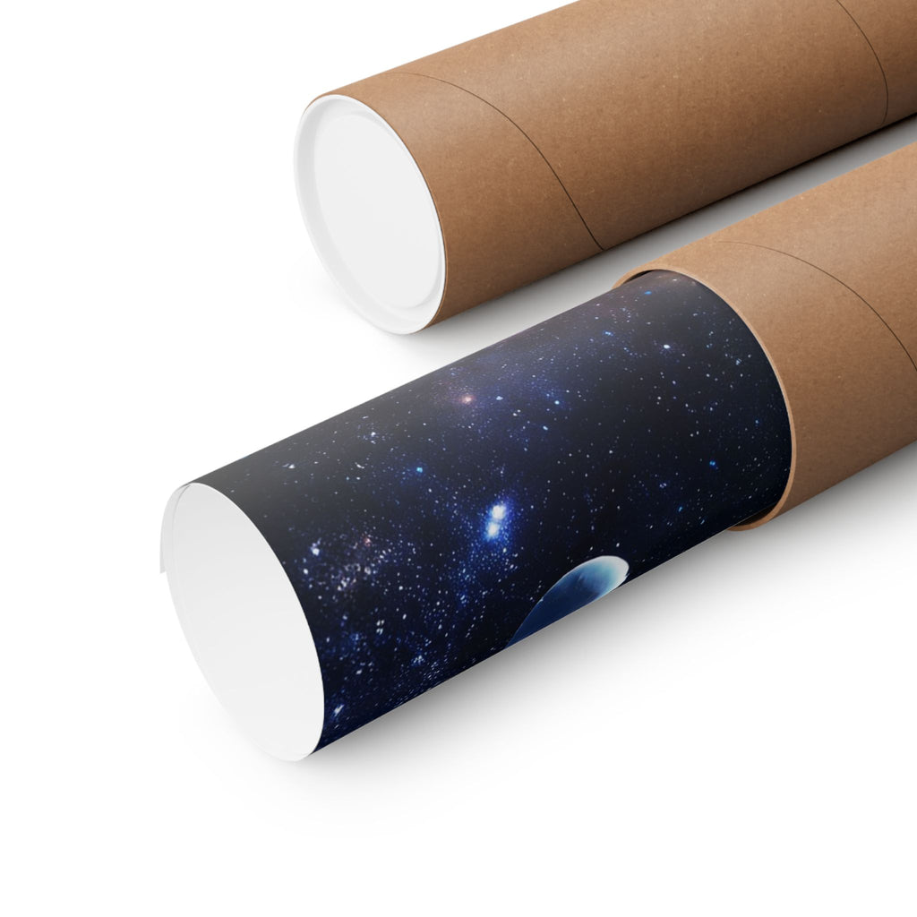 Stunning Space Sunrise Matte Vertical Poster - Vibrant Cosmic Art for Home Decor | Perfect Gift for Space Lovers