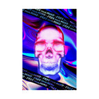 Free Your Mind Skull Poster - Psychedelic Skeleton Art Print