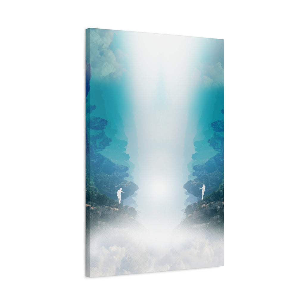 Lost Lovers Canvas Wall Art - Couple Surreal Landscape Decor