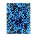 Doodles of a Lost Mind Poster - Cyan Sketchbook Doodle Art Print