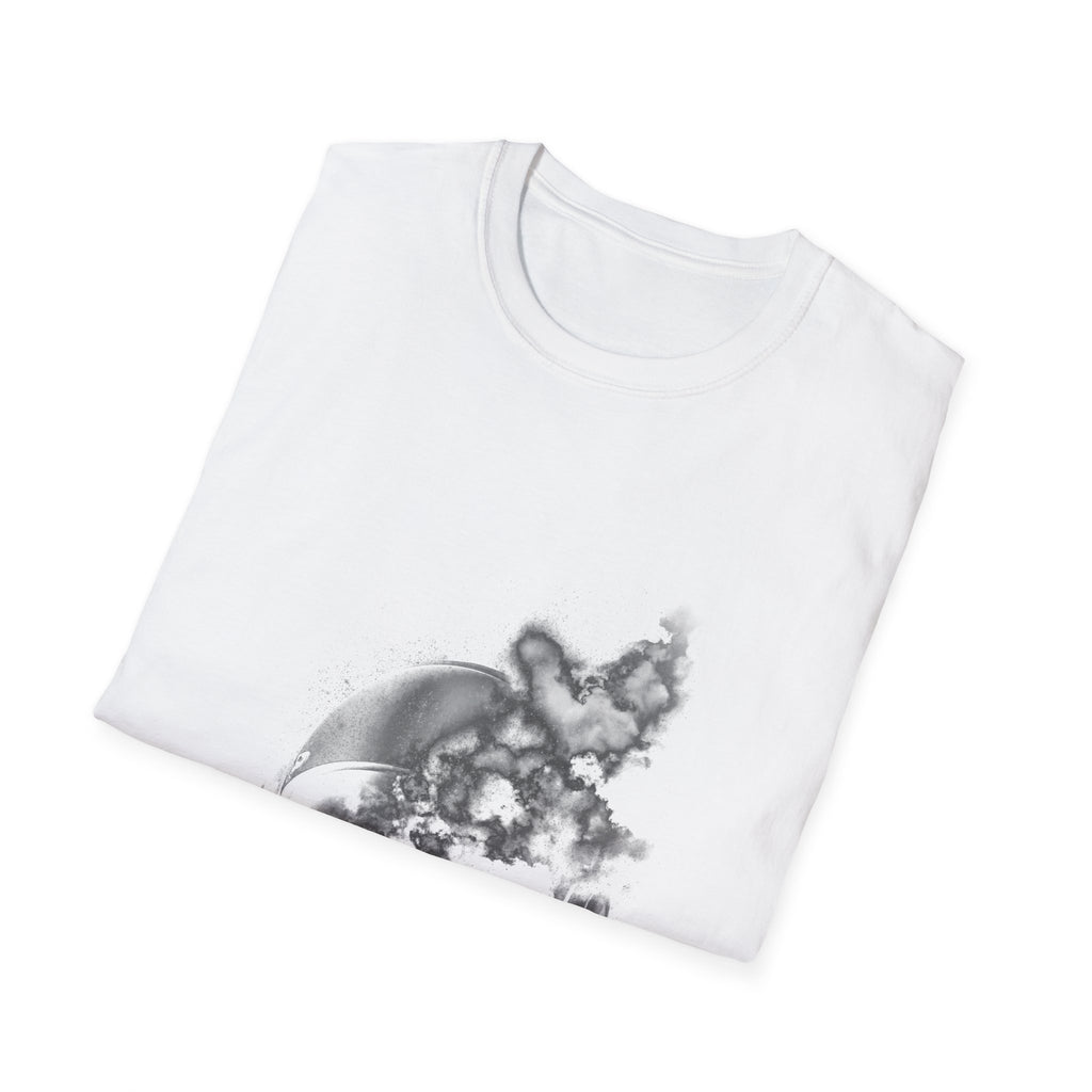 Astronaut in Clouds Retro Stamp Tee - Space Graphic Shirt