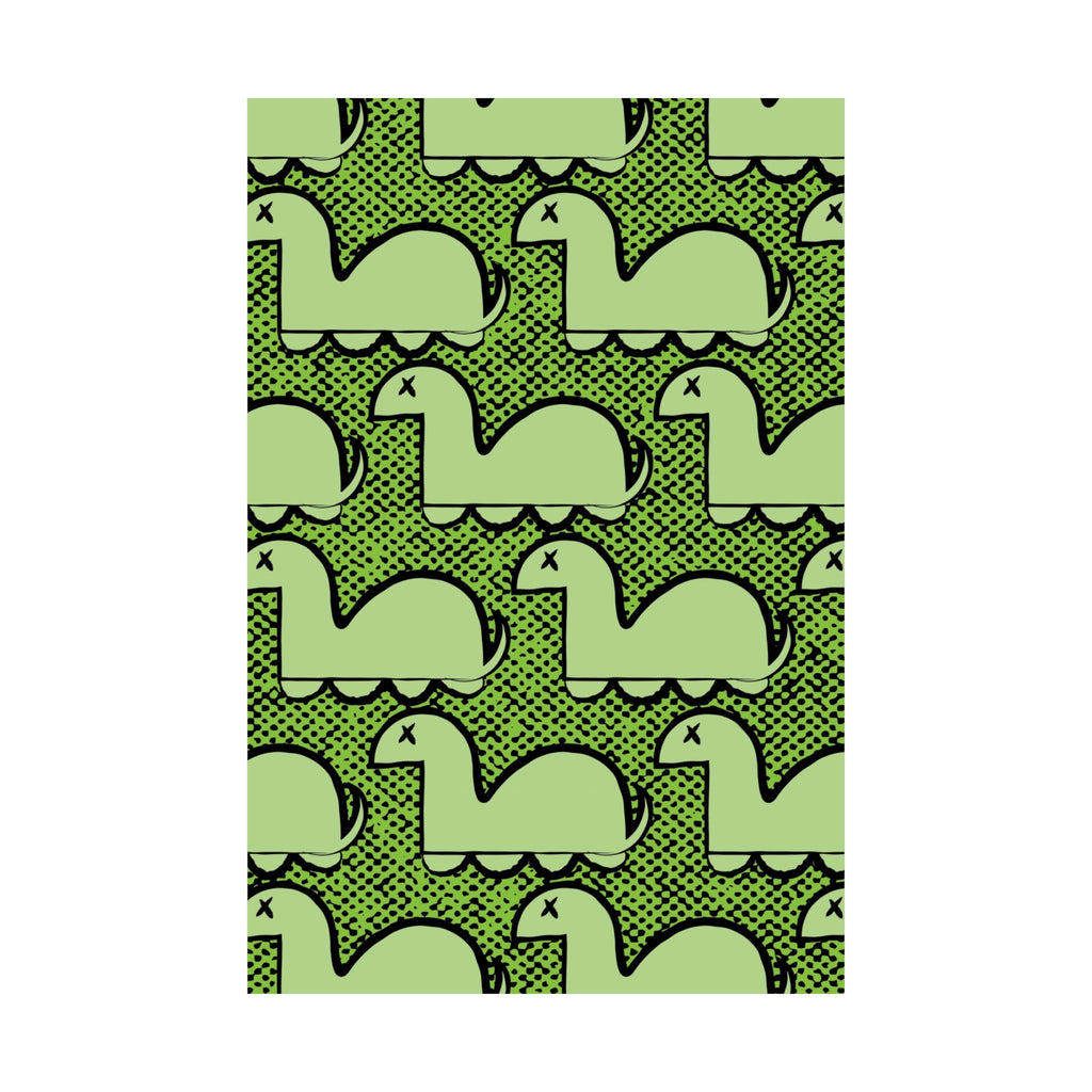 Dino Rampage Poster - Dinosaur City Attack Art Print