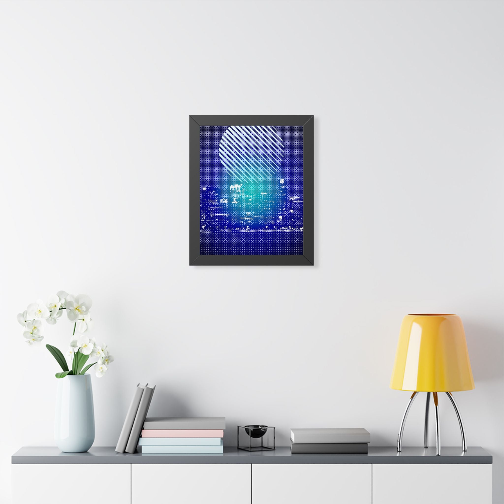 Chicago Cityscape Framed Poster - Skyline Wall Art