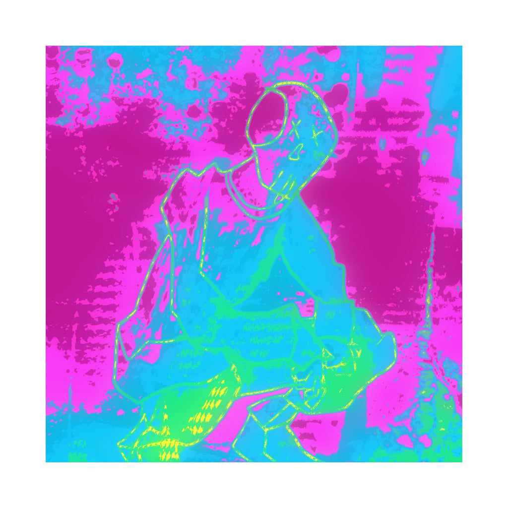Melted Zone Poster - Surreal Melting Abstract Art Print
