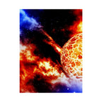 Solar Blast Poster - Cosmic Nebula Space Art Print