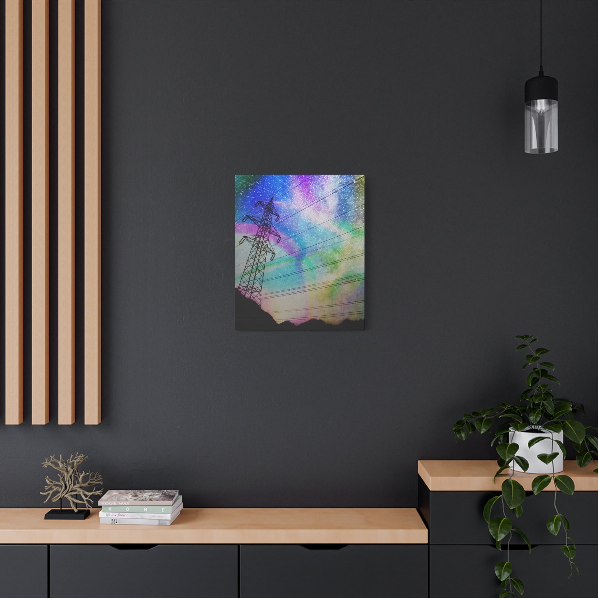 Solar Storm Canvas Wall Art - Vibrant Abstract Nebula Decor