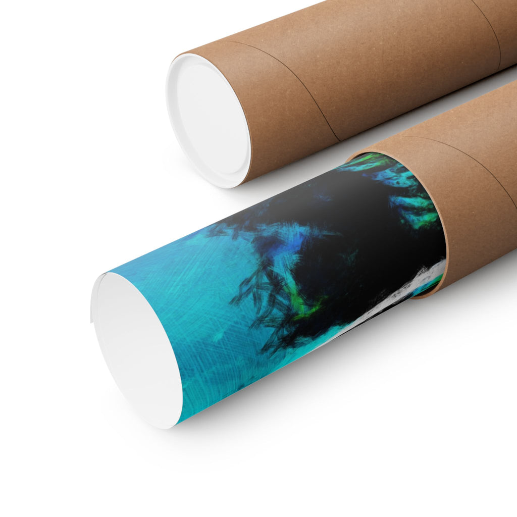Grunge Space Man Poster - Splatter Astronaut Art Print