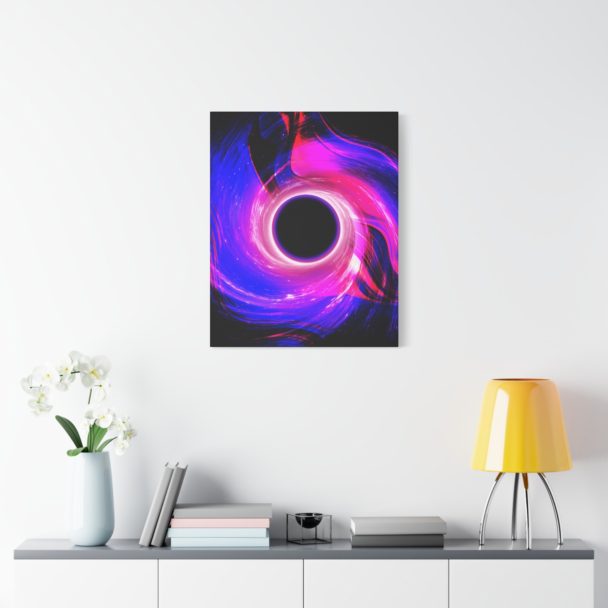 Neon Wave Horizon Canvas Wall Art - Special Edition Retro 80s Sunset