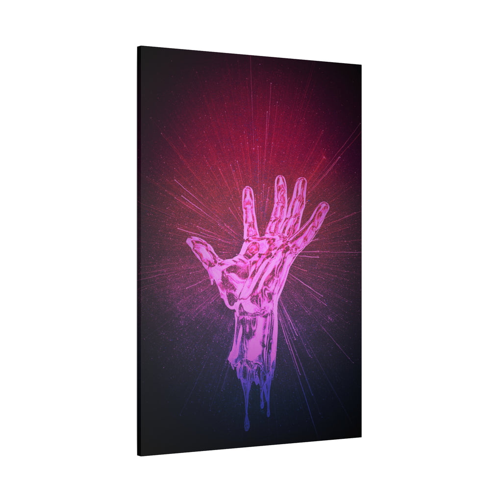 Hand of the Stars Galaxy Canvas Art - Mystical Astrology Wall Decor