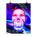 Free Your Mind Skull Poster - Psychedelic Skeleton Art Print