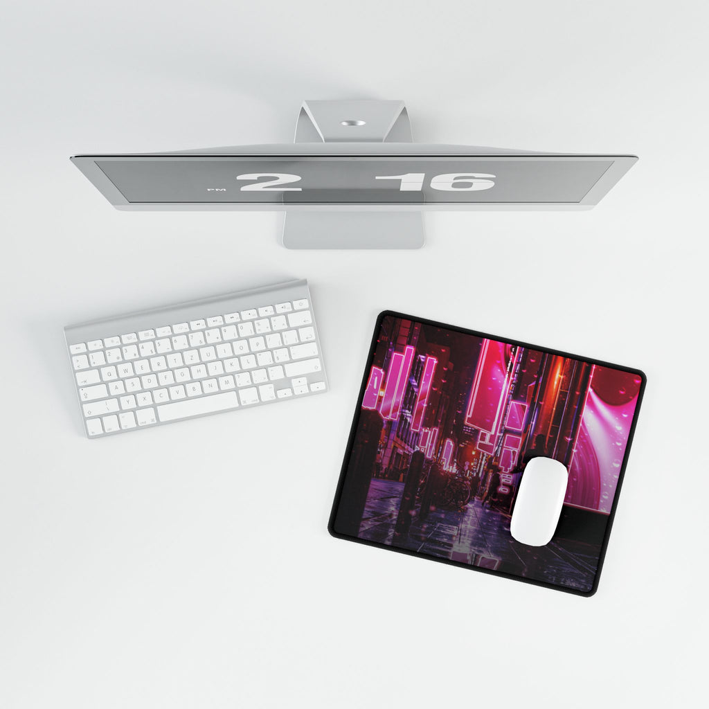 Japanese City Punk FX.3 Desk Mat - Cyberpunk Tokyo Mouse Pad