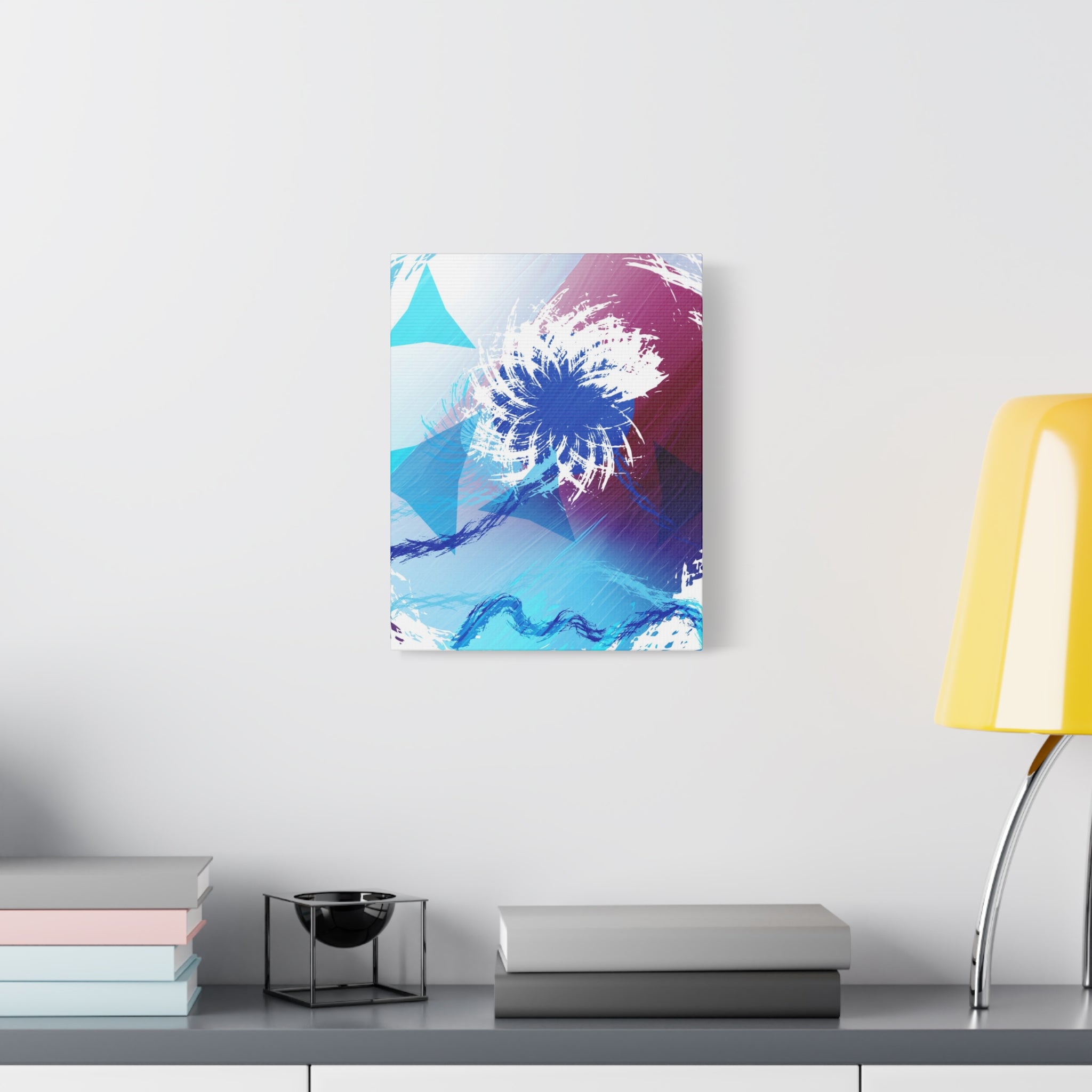 Geometry Portal Canvas Wall Art - Abstract Geometric Sci-Fi Decor