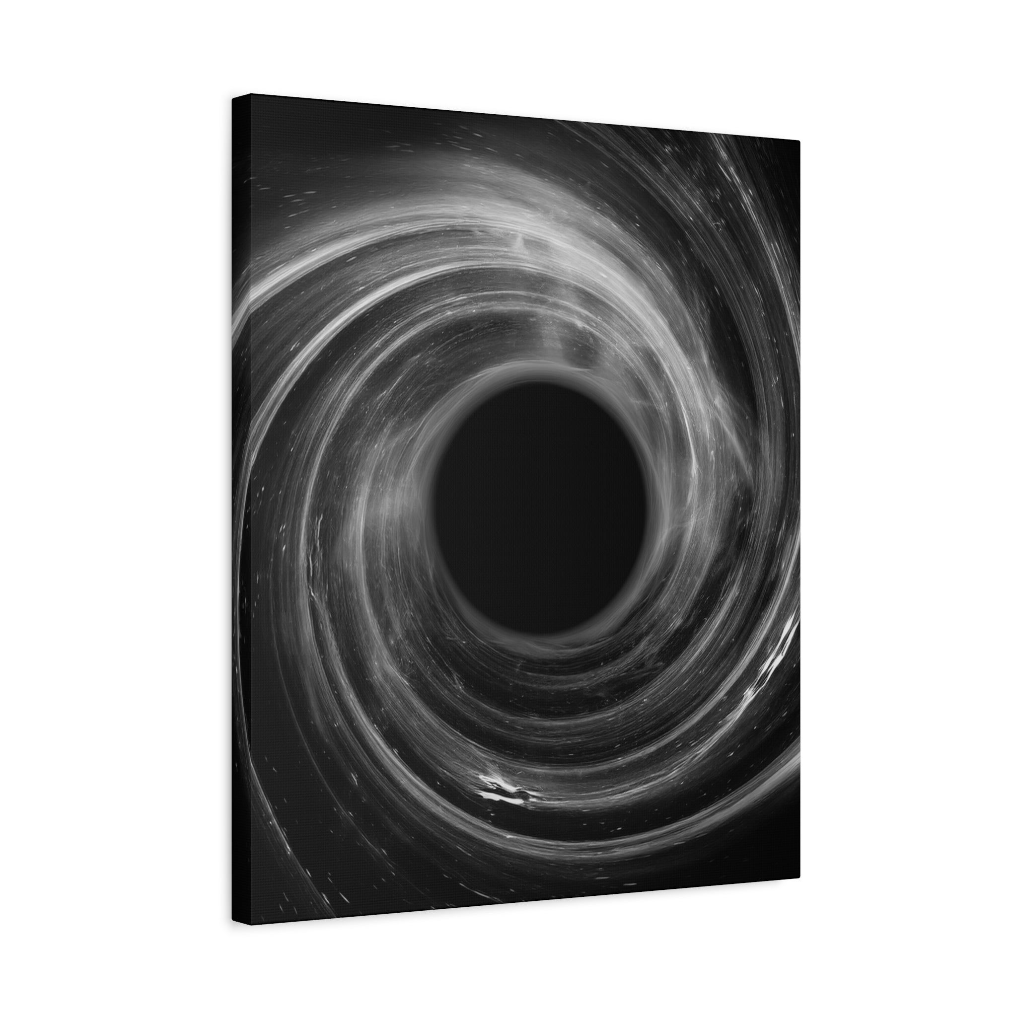 Black Hole Deep Space Canvas Art - Galaxy Vortex Wall Decor
